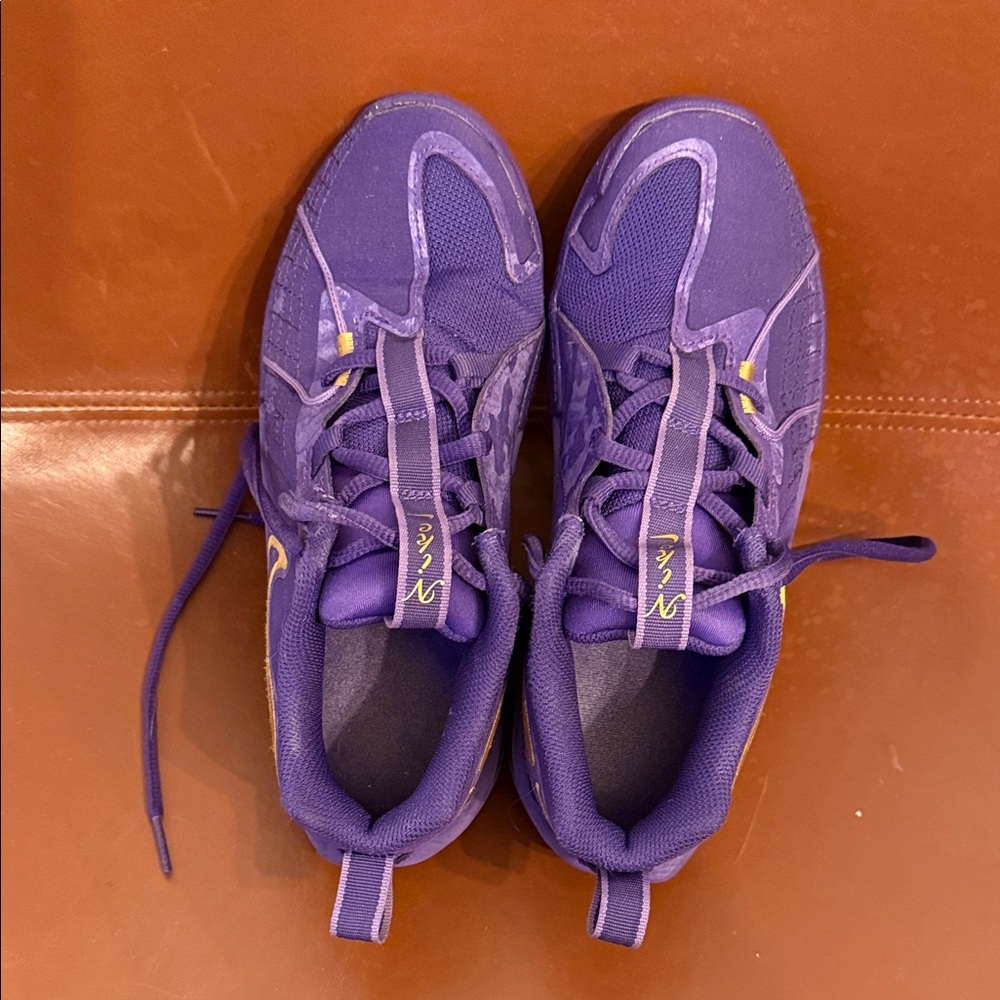 Purple Nike Athletic Basketball Sneakers